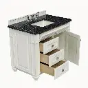 Heritage Collection 36in Single Basin Vanity - Iso Top Left Closed 1x1.webp