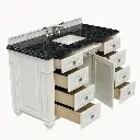 Heritage Collection 48in Single Basin Vanity - Iso Top Left Open 1x1.webp